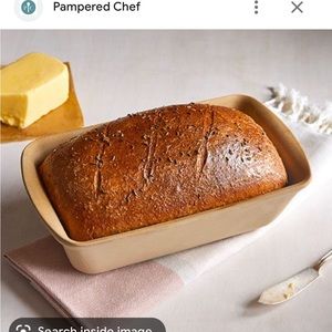 Pampered Chef Stoneware Loaf Pan